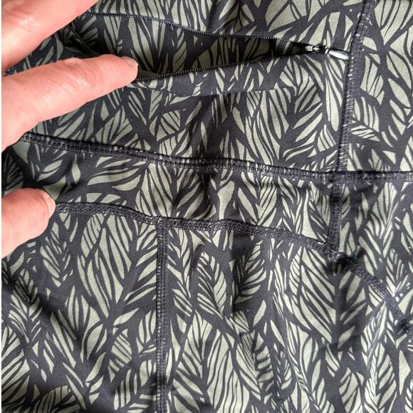 Sweaty Betty Power 7/8 Leggings Women’s S Green Leaf Print Workout Yoga Pants - Picture 4 of 6